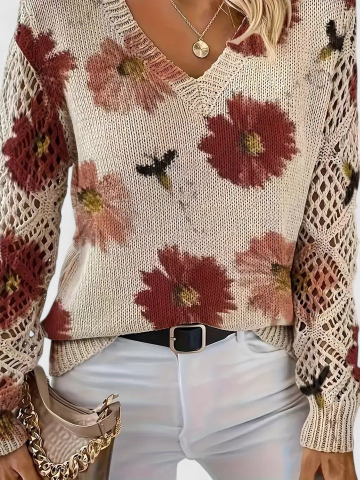 Jean | Elegant Cardigan - Red