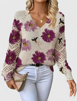 Jean | Elegant Cardigan - Purple