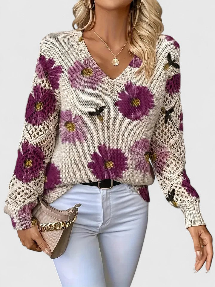 Jean | Elegant Cardigan - Purple