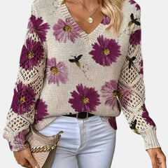 Josephine | Comfortable Sweater - Purple