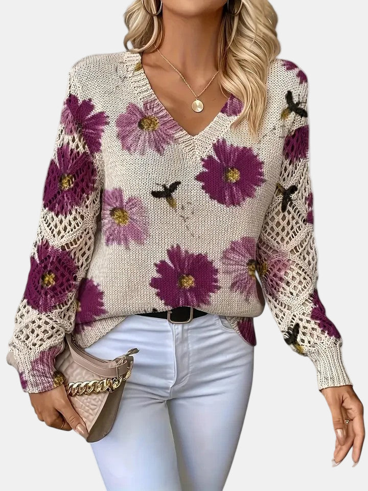 Josephine | Comfortable Sweater - Purple