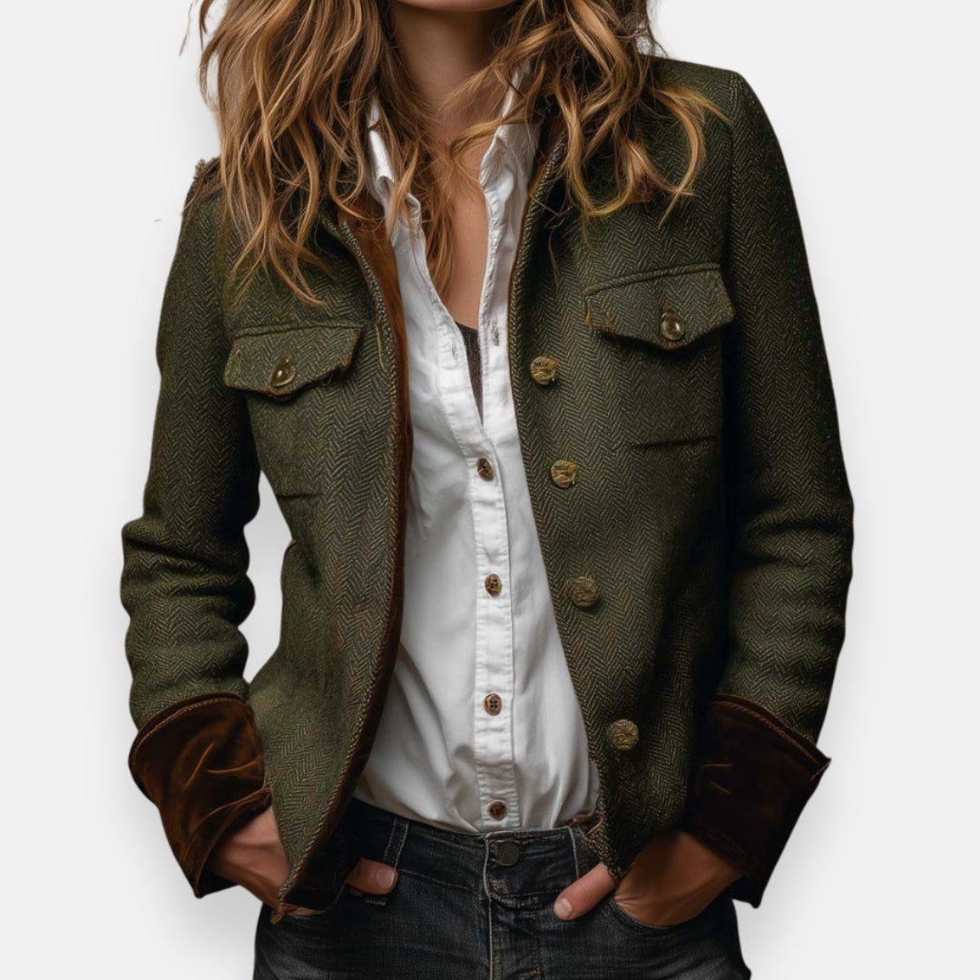 Brenda | HERRINGBONE TWEED JACKET