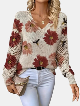 Josephine | Comfortable Sweater - Red