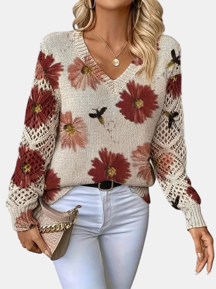 Josephine | Comfortable Sweater - Red