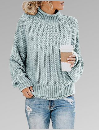 Edith | Elegant Sweater - Sky blue