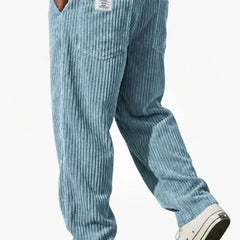 Wanda | Men's Corduroy Trousers - Light Blue