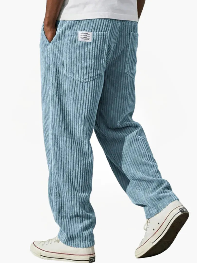 Wanda | Men's Corduroy Trousers - Light Blue