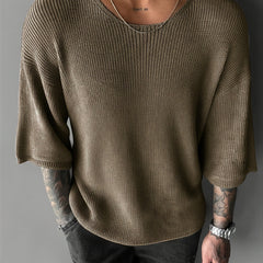 Ann | Caden Knit Pullover - Coffee