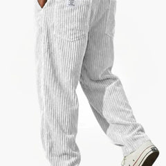 Wanda | Men's Corduroy Trousers - White
