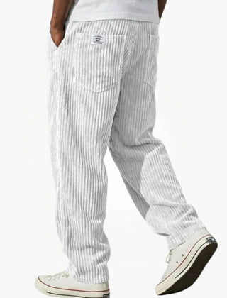 Wanda | Men's Corduroy Trousers - White