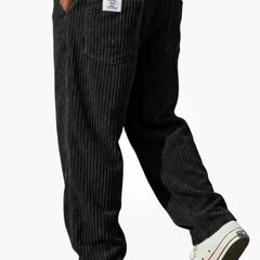 Wanda | Men's Corduroy Trousers - Black