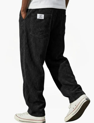 Wanda | Men's Corduroy Trousers - Black