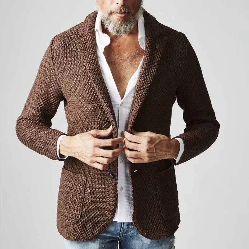 Christine | Men's Classic Tailored Blazer in Cotton-Polyester Blend - 2