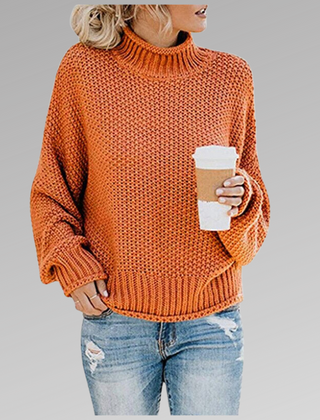 Edith | Elegant Sweater - Orange