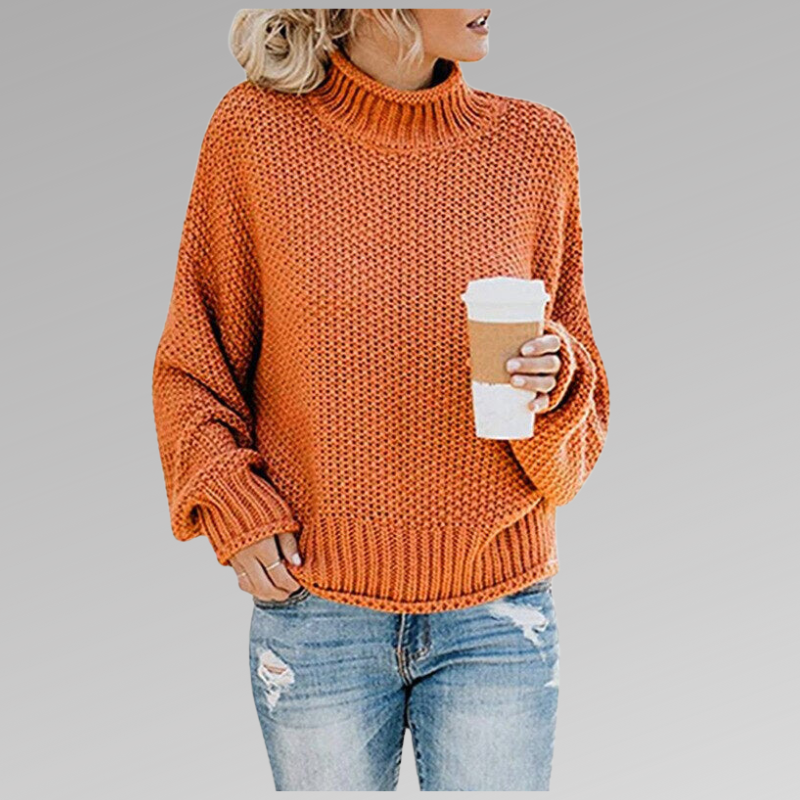 Edith | Elegant Sweater - Orange