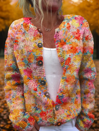 Mildred | Floral Print Cardigan - MultiColor