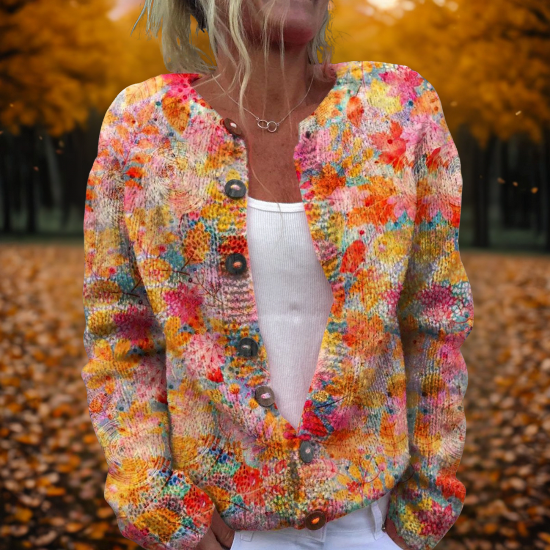 Mildred | Floral Print Cardigan - MultiColor
