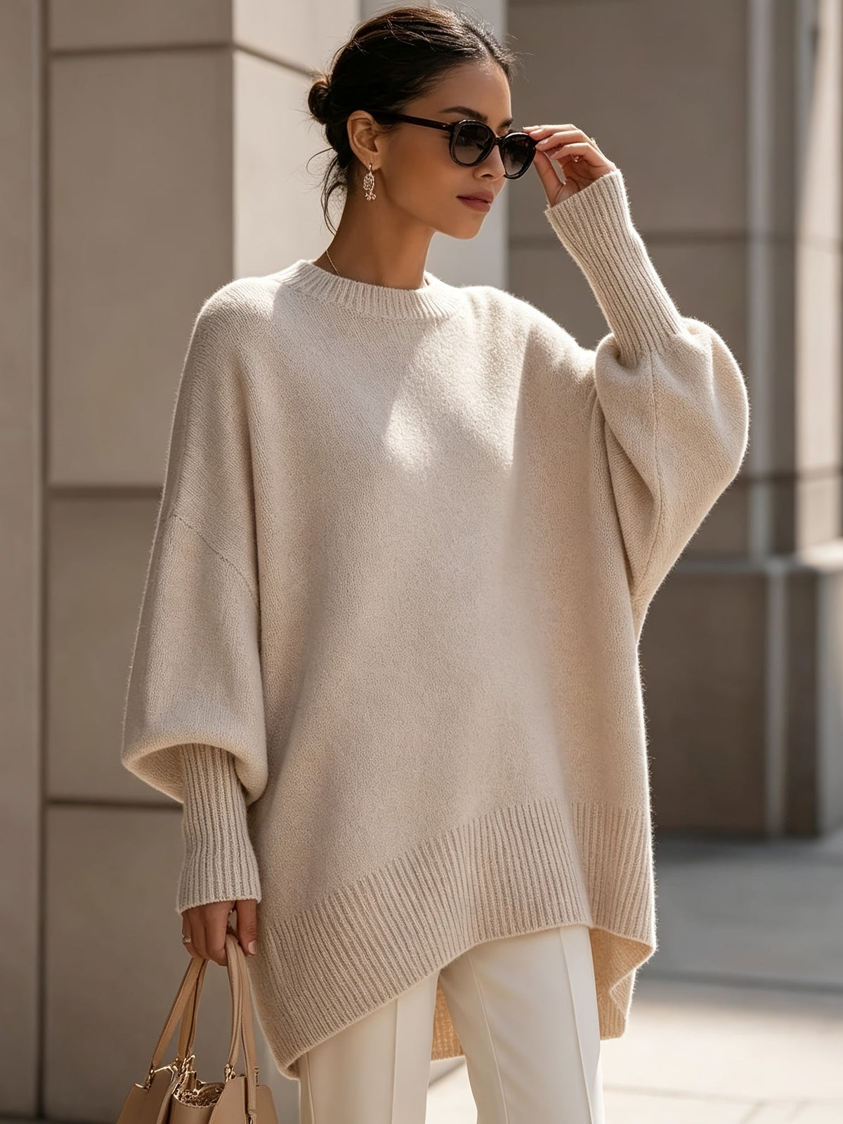 Susan | Maris Drape Sweater - Apricot