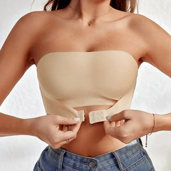Julie | NERITHIA – SEAMLESS STRAPLESS BRA - Beige