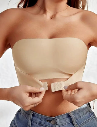 Julie | NERITHIA – SEAMLESS STRAPLESS BRA - Beige