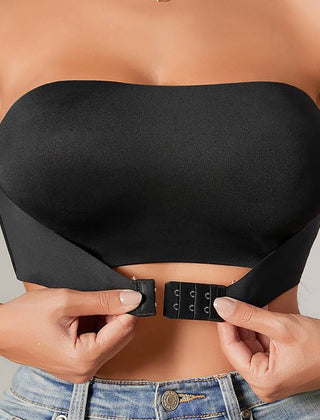 Julie | NERITHIA – SEAMLESS STRAPLESS BRA - Black