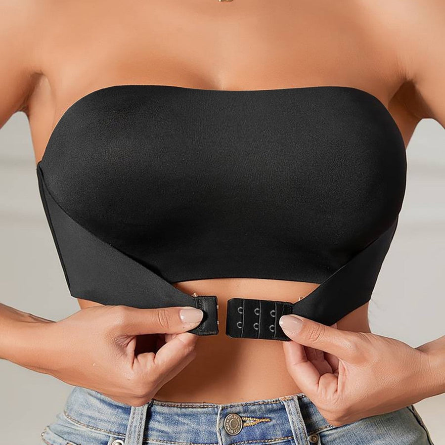 Julie | NERITHIA – SEAMLESS STRAPLESS BRA - Black