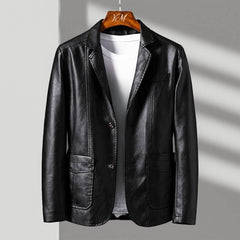 Christine | ZARI – ALESSANDRO VERDI LEATHER JACKET - Obsidian Black