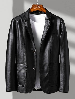 Christine | ZARI – ALESSANDRO VERDI LEATHER JACKET - Obsidian Black