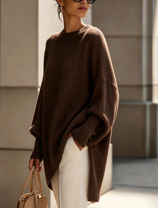 Susan | Maris Drape Sweater - Coffee
