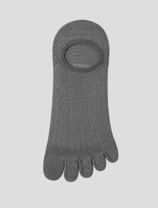 Jean | Invisible Breathable Anti-Slip Toe Socks - Dark Gray