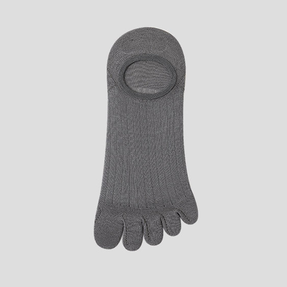 Jean | Invisible Breathable Anti-Slip Toe Socks - Dark Gray