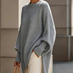 Susan | Maris Drape Sweater - Gray