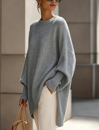 Susan | Maris Drape Sweater - Gray