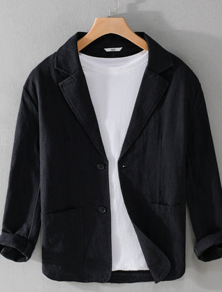 Edith | Leandro Linen Jacket - Black