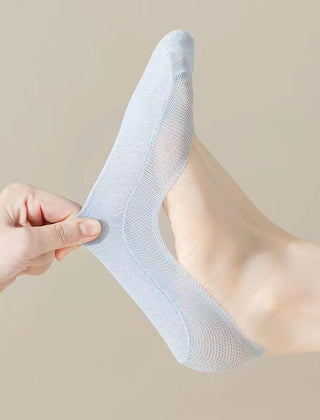 Diane | Ladies' Invisible Breathable Anti-Slip Socks - Sky Blue