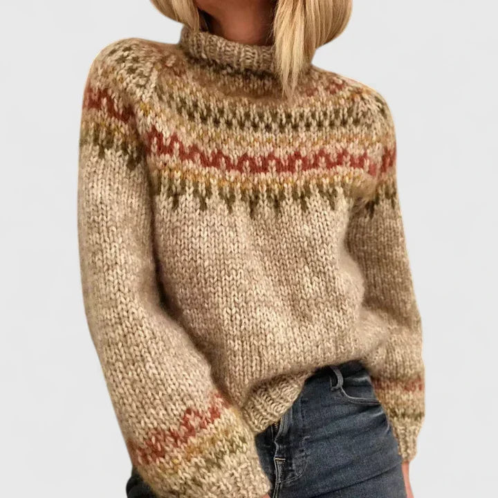 Doris | Sophisticated Sweater - Camel