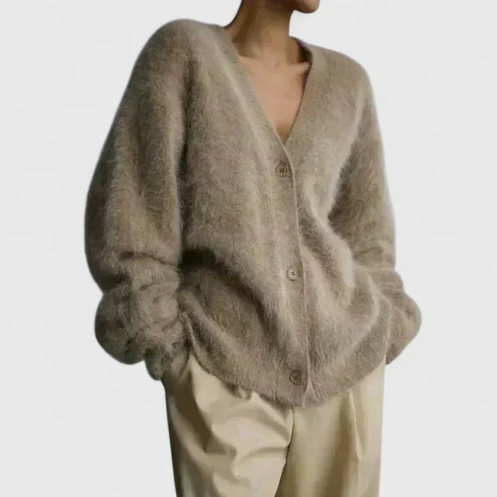 Doris | Comfortable Cardigan - Beige