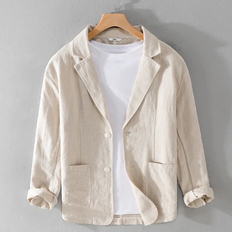 Edith | Leandro Linen Jacket - Beige