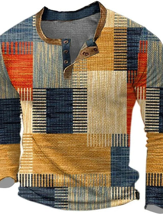 Judith | Multicolor Long Sleeve Shirt - Brown