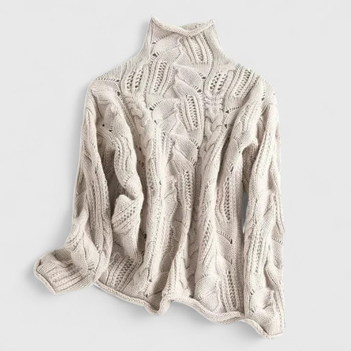 Donna | ZENDRIELLE – ELEGANT SWEATER WITH LUXURIOUS WARMTH - Beige