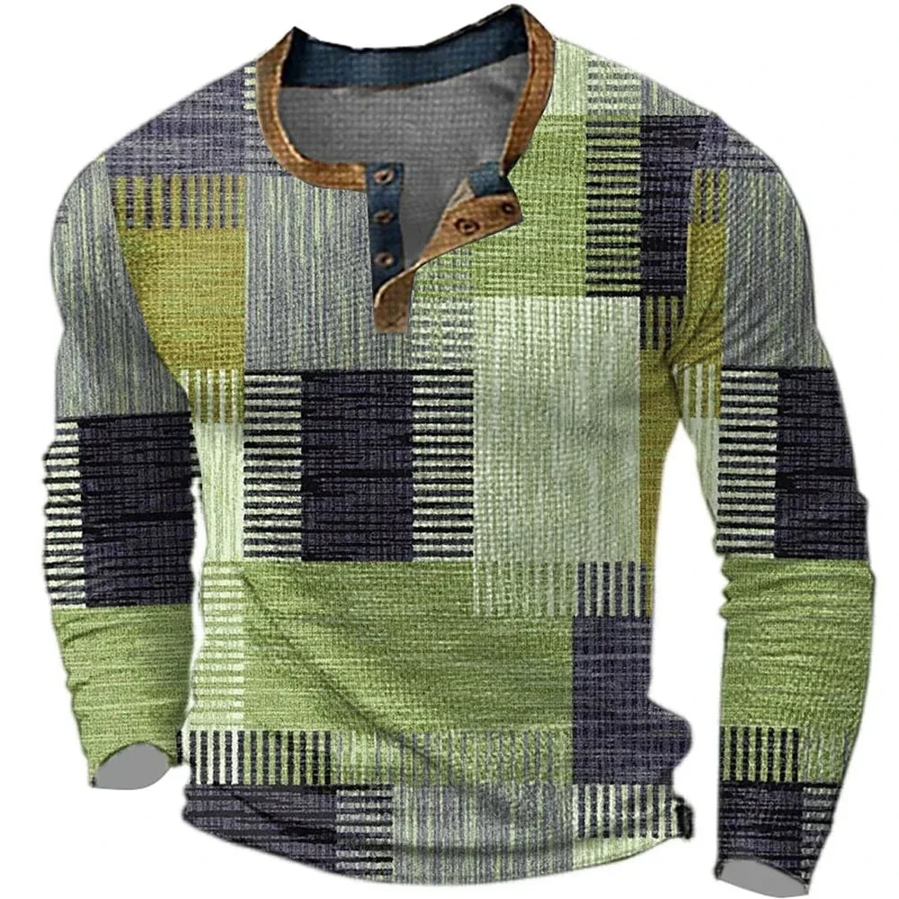 Judith | Multicolor Long Sleeve Shirt - Green