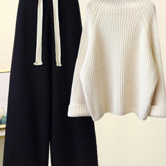 Marie | AUTUMN WINTER KNITWEAR SET - Black & White