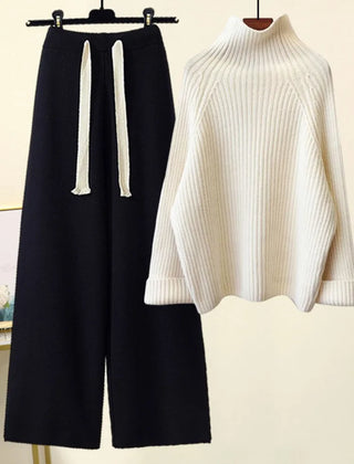 Marie | AUTUMN WINTER KNITWEAR SET - Black & White