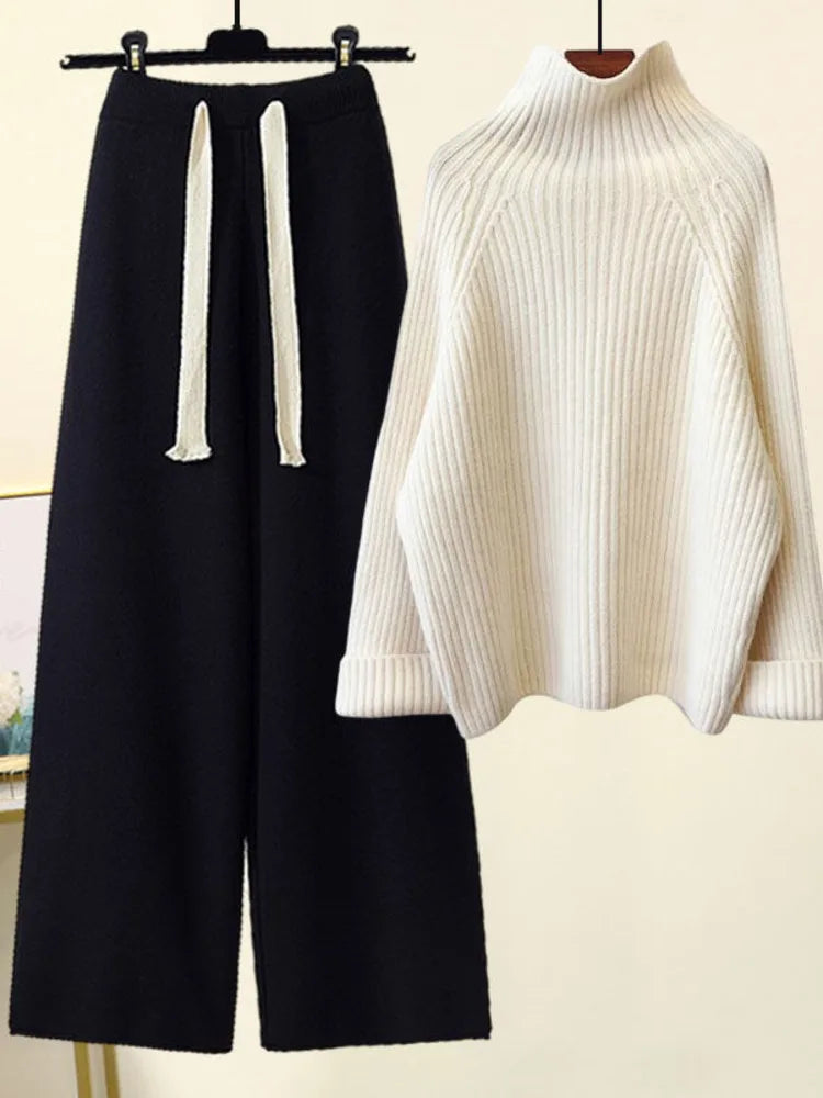 Marie | AUTUMN WINTER KNITWEAR SET - Black & White