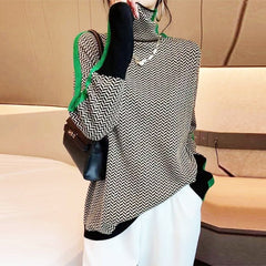 Donna | Striped Sweater - Green