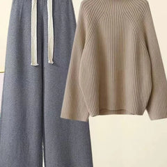 Marie | AUTUMN WINTER KNITWEAR SET - Gray & Khaki