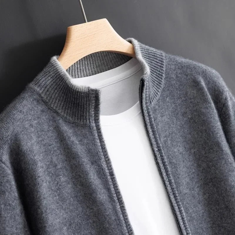 Gladys | Riku Cashmere Zip Jacket - Gray