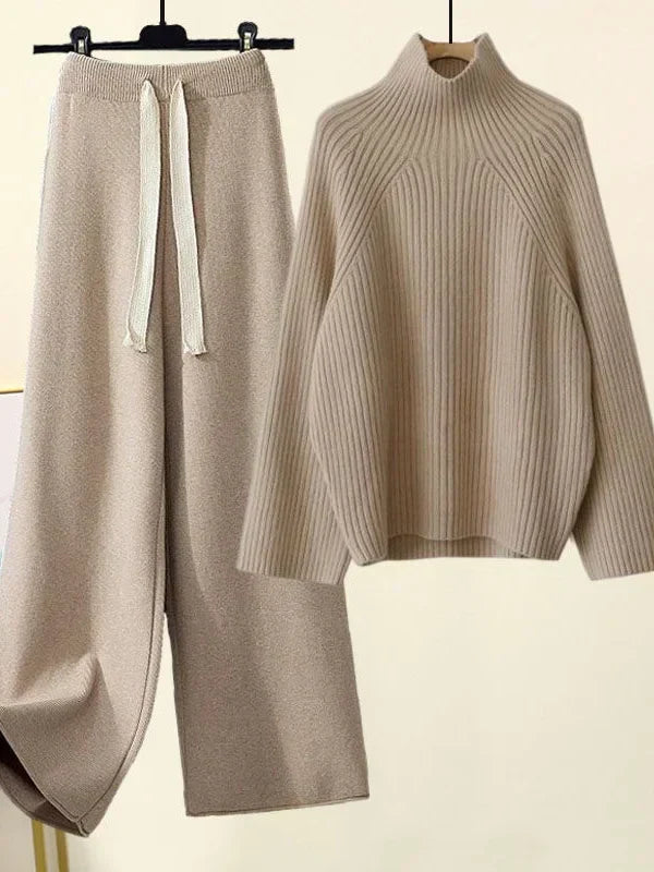 Marie | AUTUMN WINTER KNITWEAR SET - Khaki