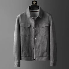 Brenda | St. Clair Suede Jacket - Gray
