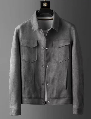 Brenda | St. Clair Suede Jacket - Gray